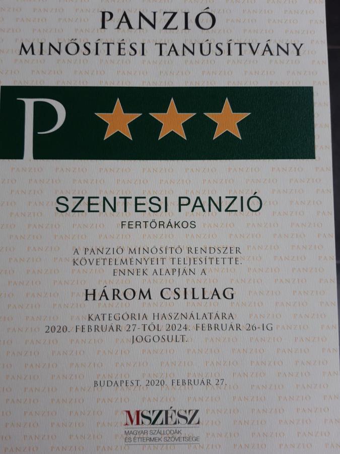 Szentesi Panzio Bed and Breakfast Fertőrákos Exteriör bild